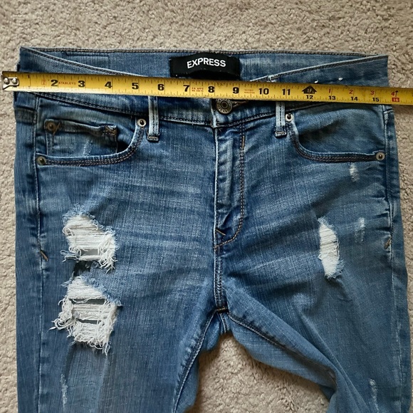 Women’s Express Stretch Performance Mid Rise Ankle Legging Jeans - Picture 7 of 8